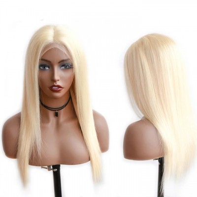 Full Cuticle Aligned Brazilian 613 blonde full lace human hair wig,40 inch 613 virgin hair human hair full lace wig