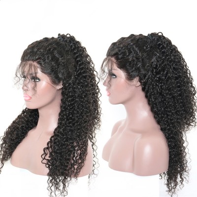 Human Hair 30 Inch Curly Full Lace Human Hair Wig,full cuticle aligned Brazilian human hair lace wigs