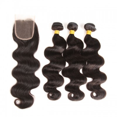 Wholesale unprocessed mink cuticle aligned hair Brazilian body wave virgin remy human hair