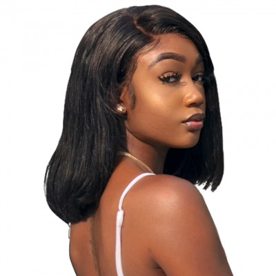 Hight Quality BOB Human Hair Lace Front Wig, Virgin Brazilian Lace Wig Human Hair Straight